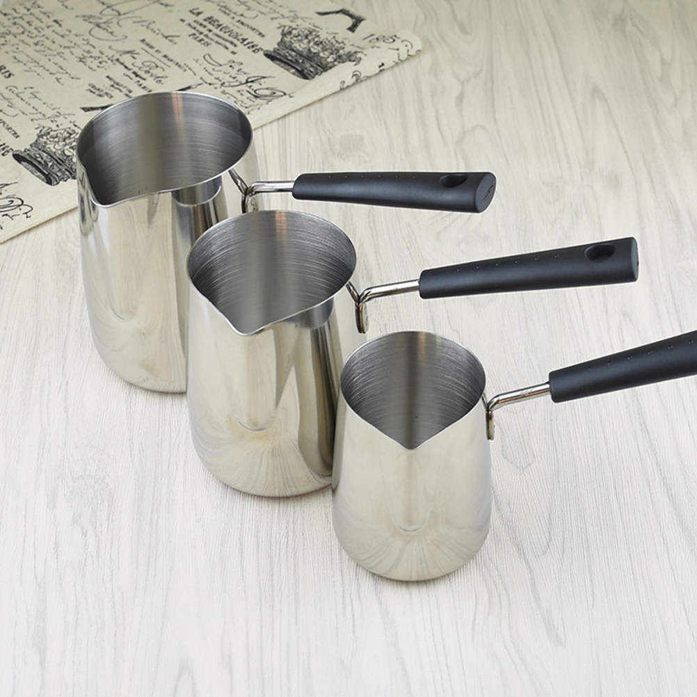 Milk Steaming Pitcher - 600ml食品グレードステンレス製ミルクポアラー、コーヒー泡立て器、ラテアートピッチャー、エスプレッソスチームジャグ、滑らかで洗練された表面