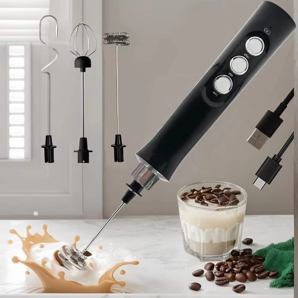 ワイヤレス充電式電動ミルク泡立て器 - 3スピード、ラテ、カ - Milk Steaming Pitcher のレビューと価格
