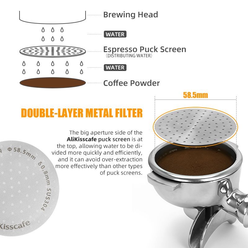 Alikisscafe-コーヒーメーカー用エスプレッソフィル - Coffee Equipment Filter のレビューと価格