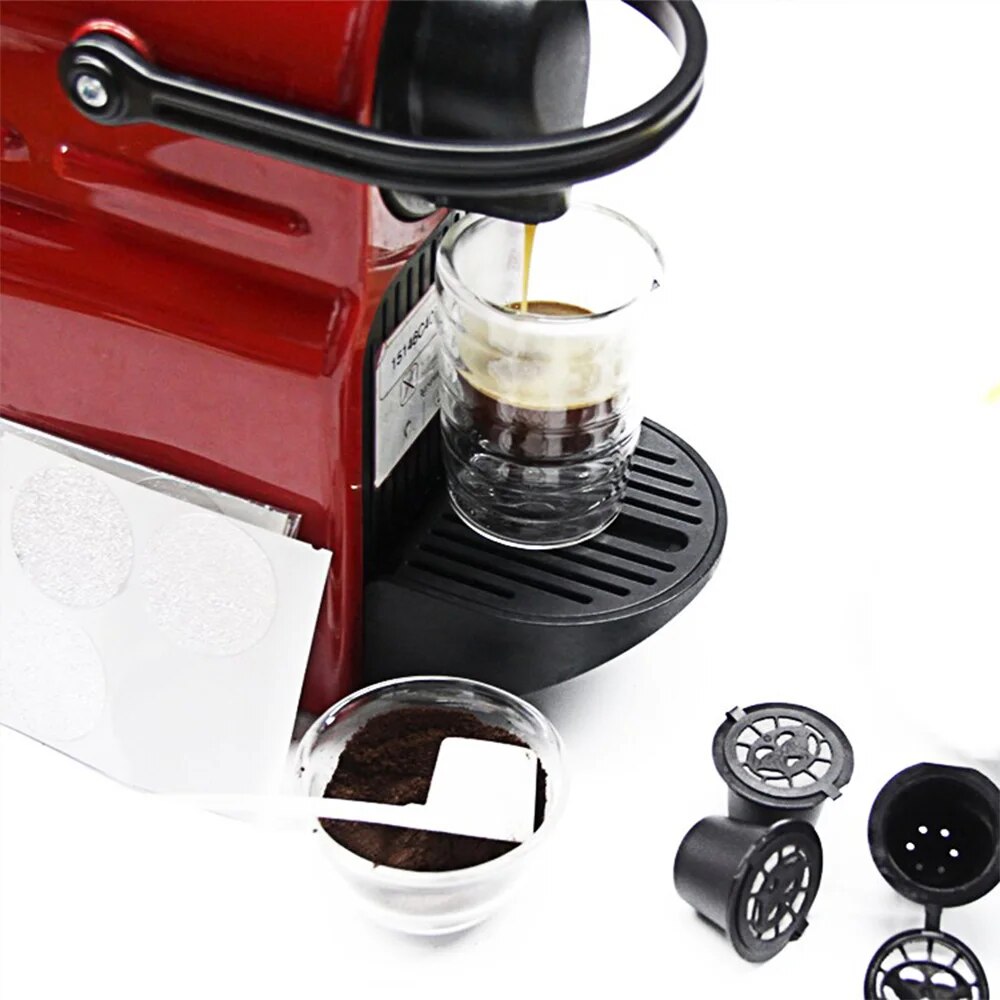 4 個再利用可能なコーヒーカプセルカップスプーンブラシコーヒ - Coffee Equipment Filter のレビューと価格
