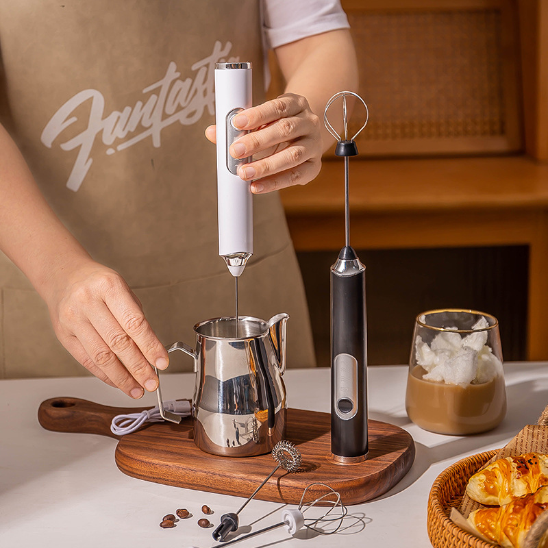 電動ミルクフォーマーブレンダーワイヤレスコーヒー泡立て器ミキ - Milk Steaming Pitcher のレビューと価格