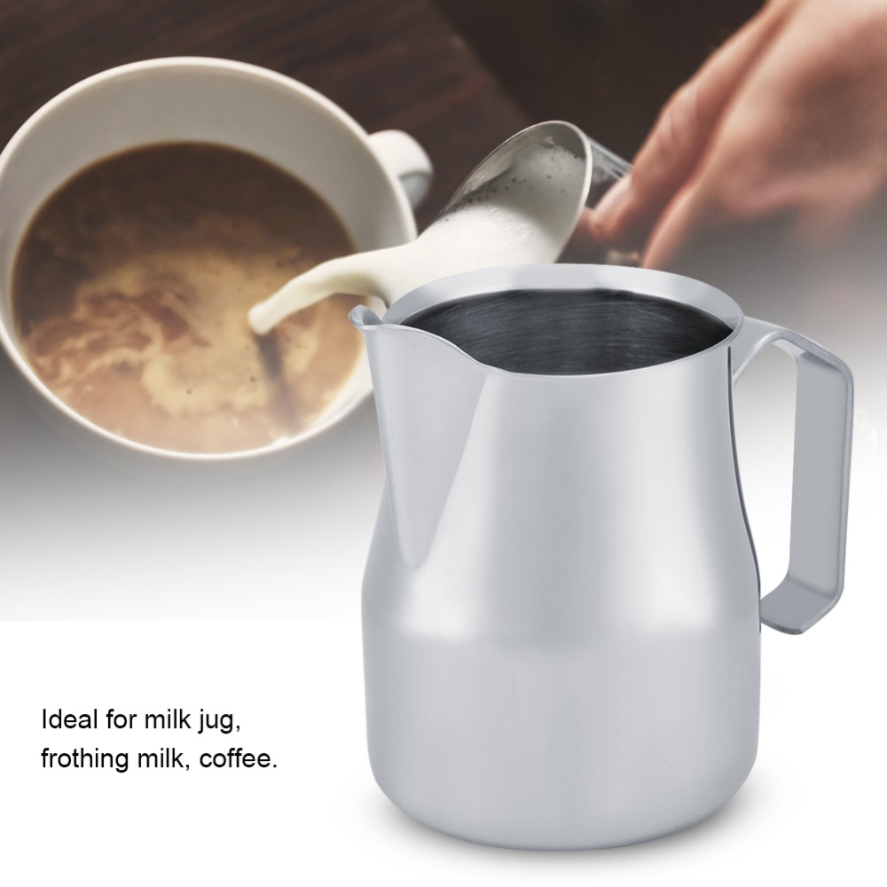 ステンレス製コーヒージャグ シルバー 750ml/25oz  - Milk Steaming Pitcher のレビューと価格