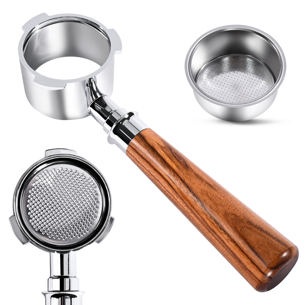 51 ミリメートルコーヒー底なしポルタフィルターとフィルター - Coffee Equipment Filter のレビューと価格